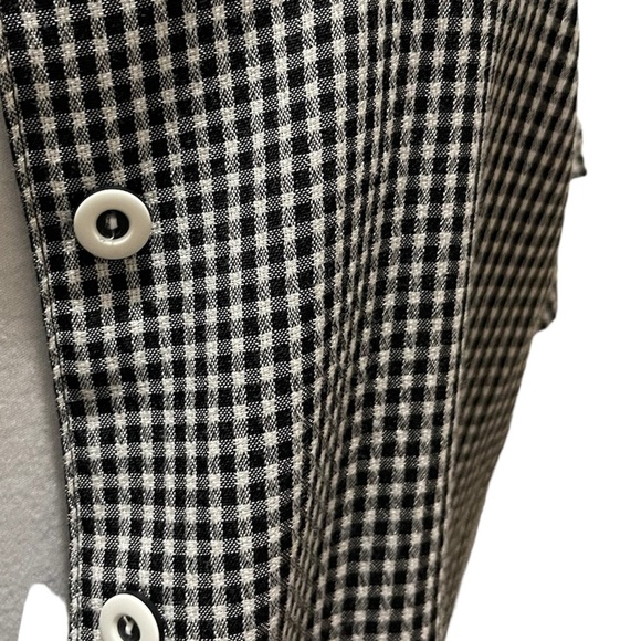 NWT Allison Daley 2 Piece Gingham Black & White 2 Piece Embroidered Top Set - Picture 2 of 7